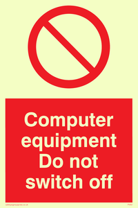 PV52: computer equipment do not switch off