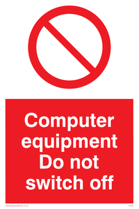 PV52: computer equipment do not switch off