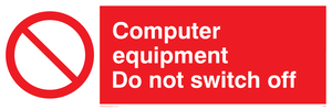 PV52: computer equipment do not switch off