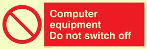 PV52: computer equipment do not switch off