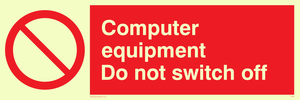PV52: computer equipment do not switch off