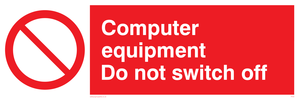 PV52: computer equipment do not switch off