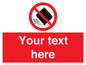 PV5203: Custom Do Not Drop Sign