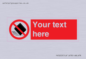 PV5203: Custom Do Not Drop Sign