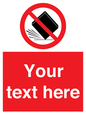 PV5203: Custom Do Not Drop Sign