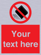 PV5203: Custom Do Not Drop Sign