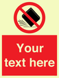 PV5203: Custom Do Not Drop Sign