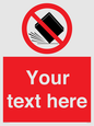 PV5203: Custom Do Not Drop Sign