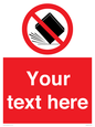 PV5203: Custom Do Not Drop Sign