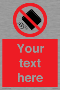 PV5203: Custom Do Not Drop Sign