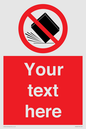 PV5203: Custom Do Not Drop Sign