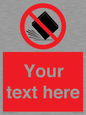 PV5203: Custom Do Not Drop Sign