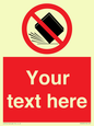 PV5203: Custom Do Not Drop Sign