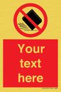 PV5203: Custom Do Not Drop Sign