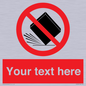 PV5203: Custom Do Not Drop Sign