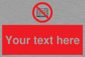 PV5204: Custom Do Not Obstruct Sign