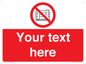 PV5204: Custom Do Not Obstruct Sign