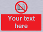 PV5204: Custom Do Not Obstruct Sign