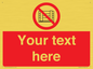 PV5204: Custom Do Not Obstruct Sign
