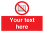 PV5204: Custom Do Not Obstruct Sign