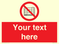 PV5204: Custom Do Not Obstruct Sign