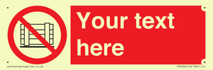 PV5204: Custom Do Not Obstruct Sign