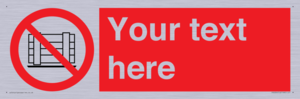 PV5204: Custom Do Not Obstruct Sign