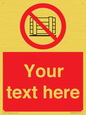 PV5204: Custom Do Not Obstruct Sign