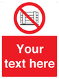 PV5204: Custom Do Not Obstruct Sign