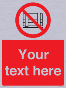 PV5204: Custom Do Not Obstruct Sign