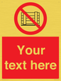 PV5204: Custom Do Not Obstruct Sign