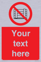 PV5204: Custom Do Not Obstruct Sign