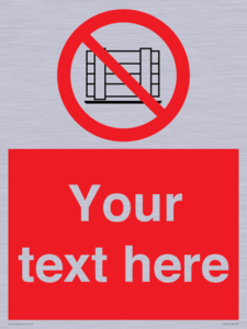 PV5204: Custom Do Not Obstruct Sign
