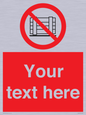 PV5204: Custom Do Not Obstruct Sign
