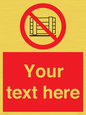 PV5204: Custom Do Not Obstruct Sign