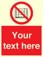 PV5204: Custom Do Not Obstruct Sign
