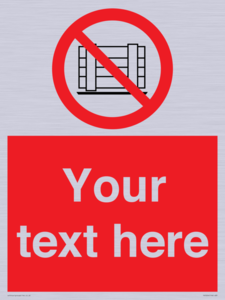 PV5204: Custom Do Not Obstruct Sign