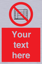 PV5204: Custom Do Not Obstruct Sign