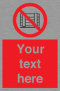 PV5204: Custom Do Not Obstruct Sign