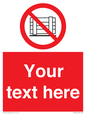 PV5204: Custom Do Not Obstruct Sign