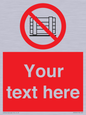 PV5204: Custom Do Not Obstruct Sign