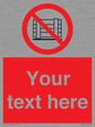 PV5204: Custom Do Not Obstruct Sign