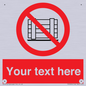 PV5204: Custom Do Not Obstruct Sign