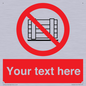 PV5204: Custom Do Not Obstruct Sign