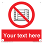 PV5204: Custom Do Not Obstruct Sign