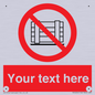 PV5204: Custom Do Not Obstruct Sign