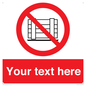 PV5204: Custom Do Not Obstruct Sign