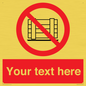 PV5204: Custom Do Not Obstruct Sign