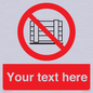 PV5204: Custom Do Not Obstruct Sign