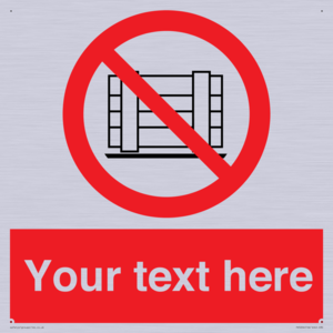 PV5204: Custom Do Not Obstruct Sign